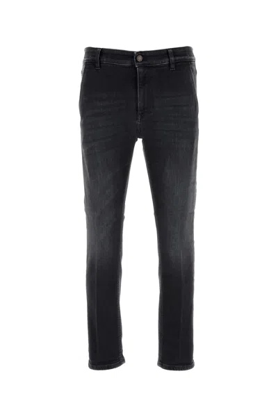 Pt Torino Jeans Denim Stretch Belt Loops In Black