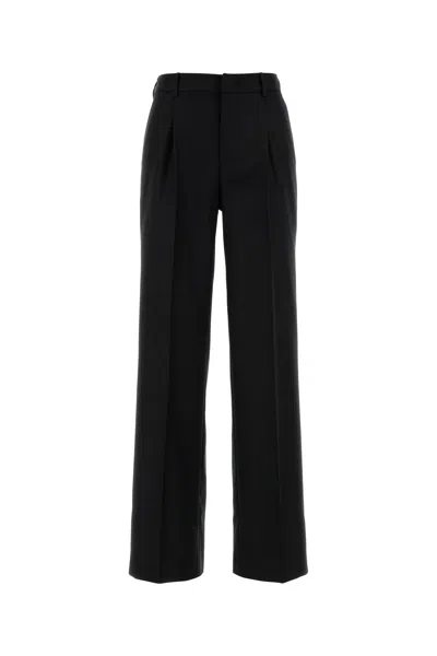 Pt Torino Black Wool Blend Lola Pant In Black