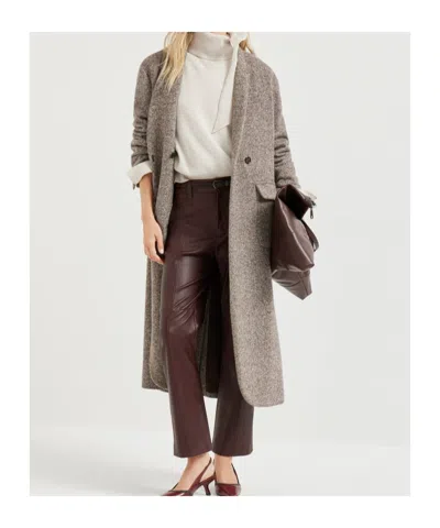 Brunello Cucinelli Belt Loops Slacks In Brown