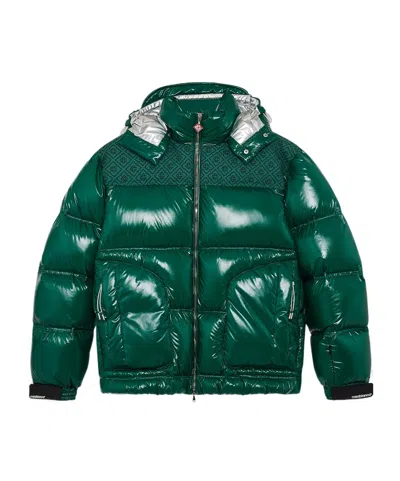 Casablanca Down-filled Relaxed Fit Puffer Jacket In Metallic