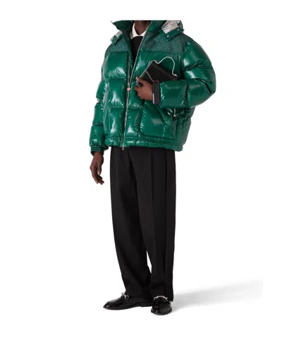 Casablanca Down-filled Relaxed Fit Puffer Jacket In Metallic