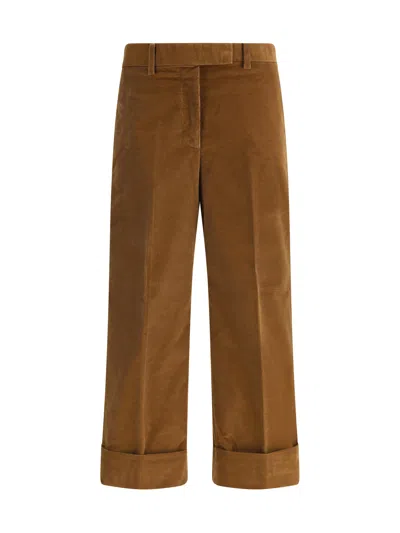 Thom Browne Corduroy Pants In Brown