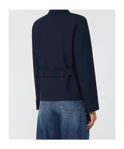 Weekend Max Mara Tappeto Double-breasted Button Jacket In Blue
