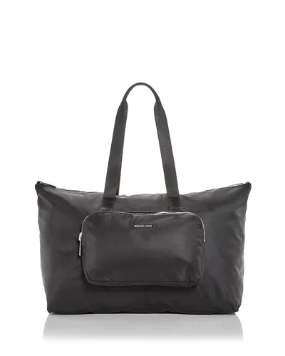 Michael Kors Tanner Reversible Packable Large Tote In Black