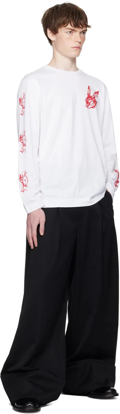 Simone Rocha Tortoise & Hare Long-sleeve T-shirt In Animal Print