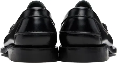 Hereu Nombela Interwoven Leather Loafers In Black