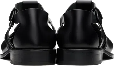 Hereu Black Pesca Sandals In Black