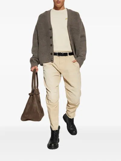 Dsquared2 Belt Loop Track Pants In Gold