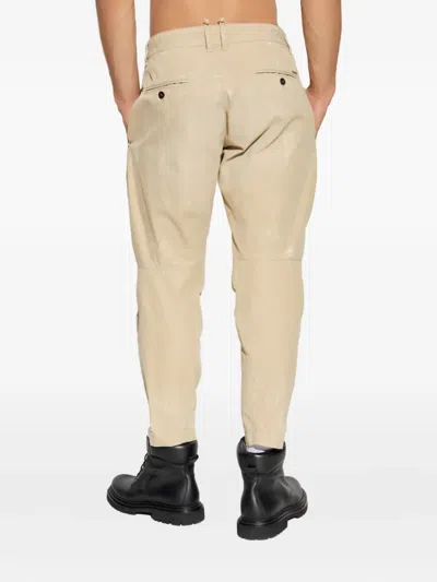 Dsquared2 Belt Loop Track Pants In Gold