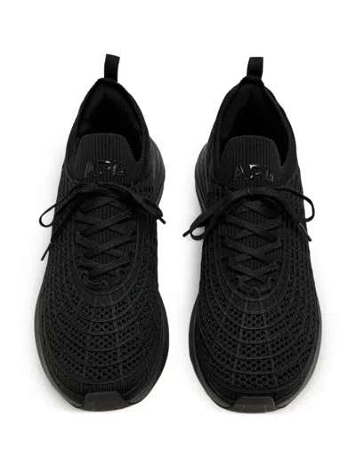 Apl Athletic Propulsion Labs Athletic Propulsion Labs Techloom Zipline Knitted Sneakers In Black