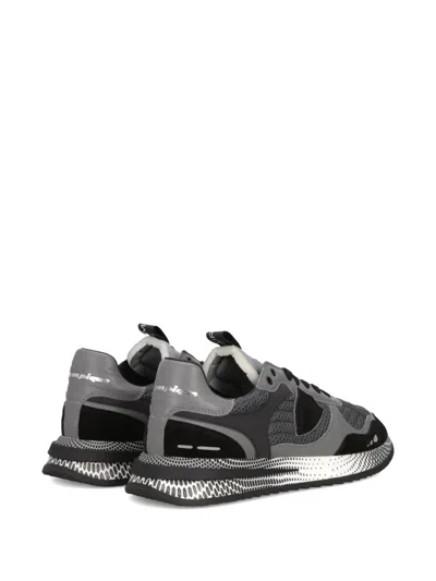 Philippe Model Casual Sneakers With Rubber Sole And Mesh In Black