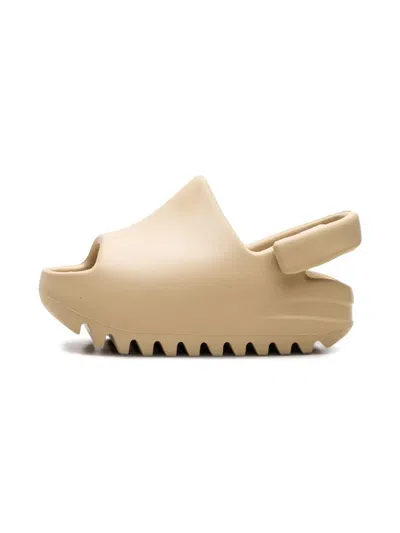 Adidas Originals Yeezy "desert Sand" Slides In Neutral