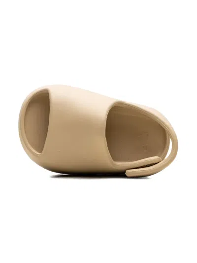 Adidas Originals Yeezy "desert Sand" Slides In Neutral