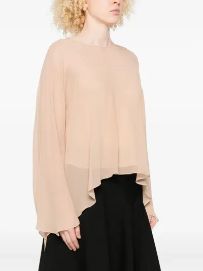Marni Solid-color Long-sleeve Top In Neutral