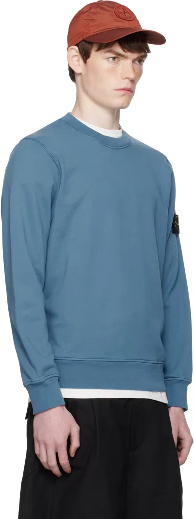 Stone Island Light Rws Pure Wool Regular-fit. Maglione Girocollo In Pura Lana Leggera Rws. Finezza 14. Sweater In Blue