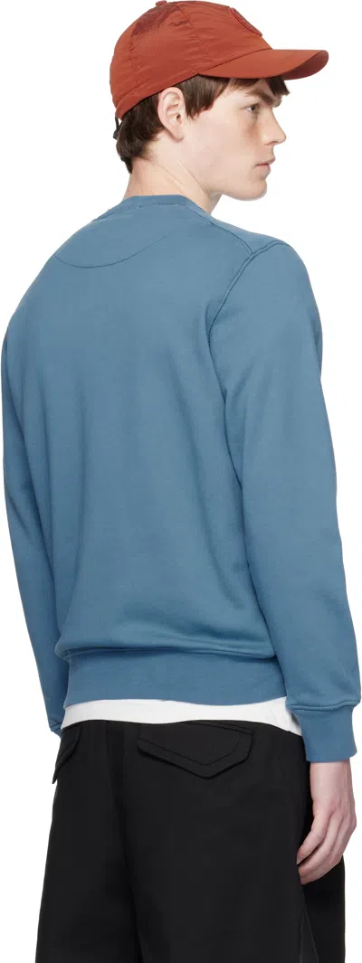 Stone Island Light Rws Pure Wool Regular-fit. Maglione Girocollo In Pura Lana Leggera Rws. Finezza 14. Sweater In Blue