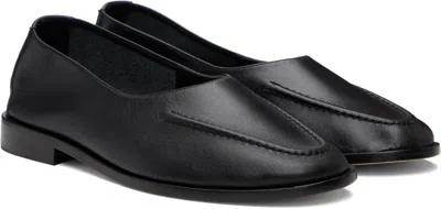 Hereu Black Juliol Slip-on Loafers In Black