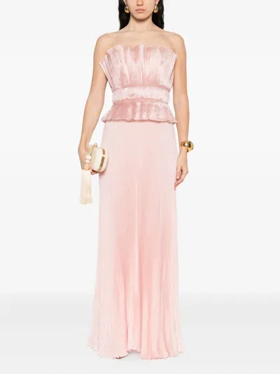 褶饰荷叶边礼服