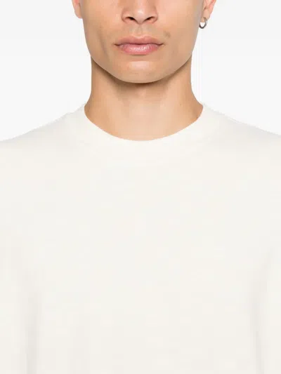 Stone Island Cotton Sweatshirt In White