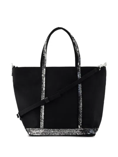 CABAS 亮片边饰小号手提包