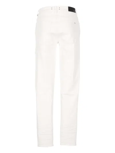 Amiri Denim Trousers With Belt Loops In White