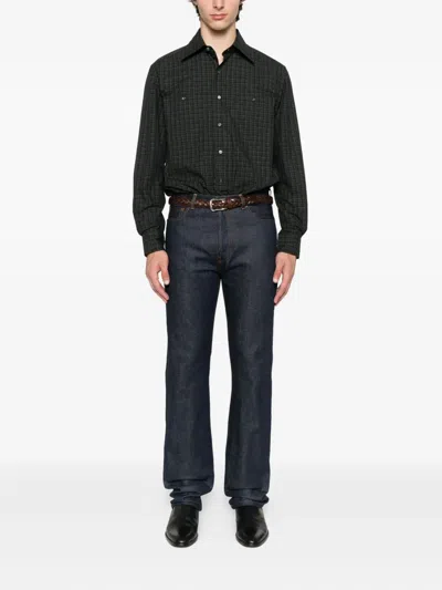 Husbands Natural Cotton Jeans In Blue