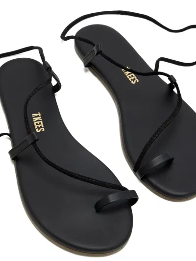 Tkees Jo Suede And Leather Sandals In Black