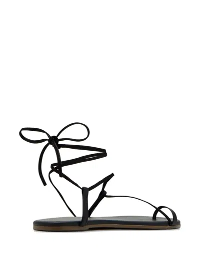 Tkees Jo Suede And Leather Sandals In Black