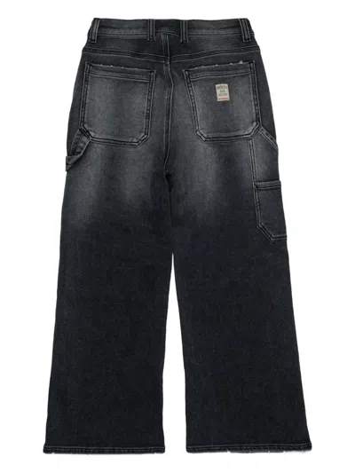 Diesel Kids D-argjx-work-j Jeans In Black