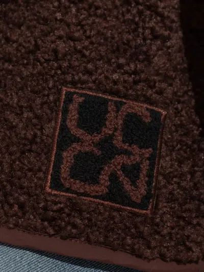 Ulla Johnson Tariet Drawstring Teddy Fleece Vest In Brown