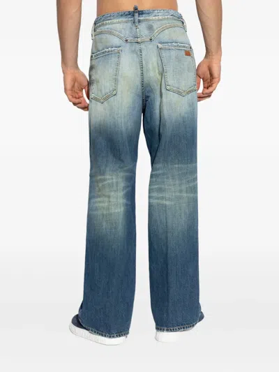 Dsquared2 Belt Loop Denim Trousers In Blue