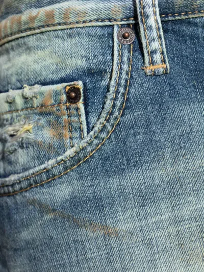 Dsquared2 Belt Loop Denim Trousers In Blue
