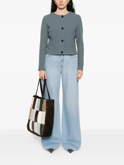 Marella Vania Button-front Jacket In Gray