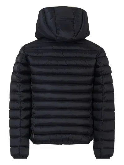 Save The Duck Hooded Quilted Jacket In Black
