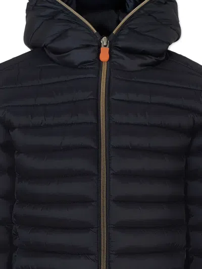 Save The Duck Hooded Quilted Jacket In Black