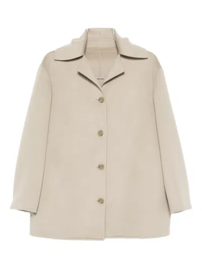 Alberta Ferretti Button-fastening Collared Jacket In Gray