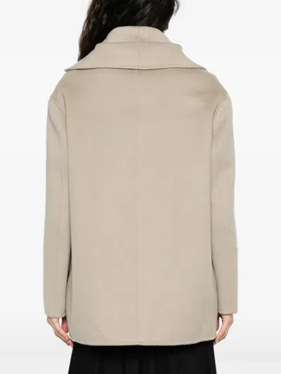 Alberta Ferretti Button-fastening Collared Jacket In Gray