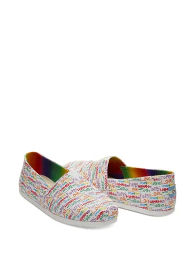 Toms Rainbow-print Espadrilles In Multi