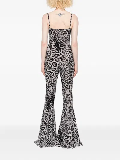 Norma Kamali Leopard Print Jumpsuit In Animal Print