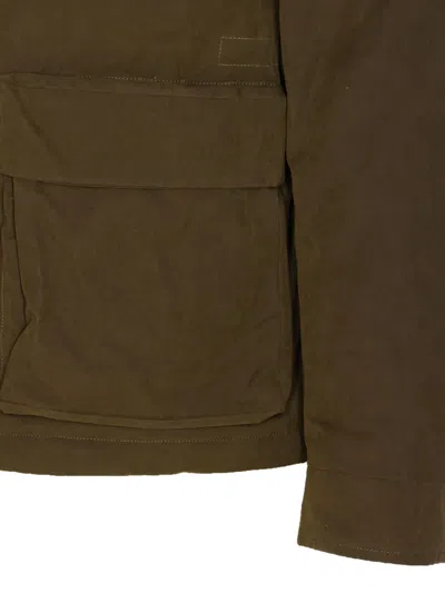 Herno Long Sleeve Hooded Padded Parka Jacket In Green