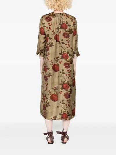 Uma Wang Agina Dress In Brown