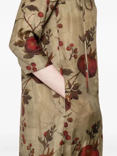 Uma Wang Agina Dress In Brown