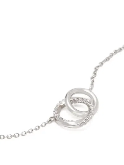 Astrid & Miyu Orbit Crystal Bracelet In Metallic