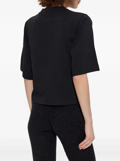 Palm Angels Crew Neck Graphic Print Relaxed Fit T-shirt In Black