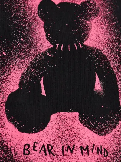 Palm Angels Crew Neck Graphic Print Relaxed Fit T-shirt In Black