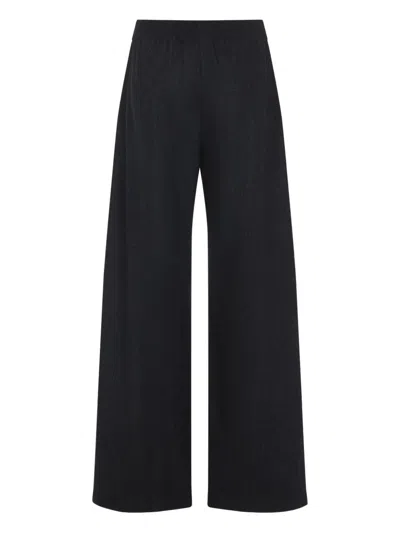 Fabiana Filippi Wide-leg Trousers With Tailored Fit In Black
