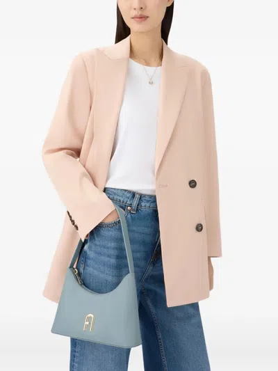 Furla Small Diamante Shoulder Bag In Blue