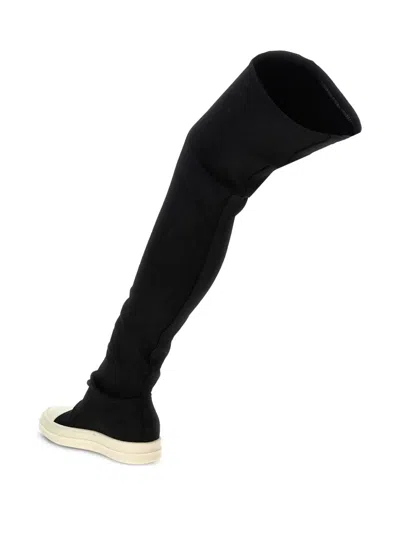 Rick Owens Drkshdw Drkshdw By Rick Owens Woman Boot Black Size 8 Textile Fibers In Black