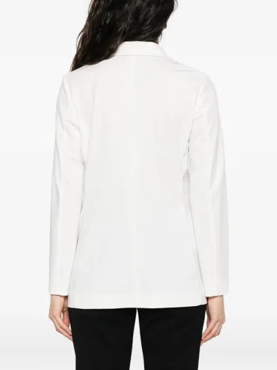 Marella Single-button Notched-lapel Blazer In White