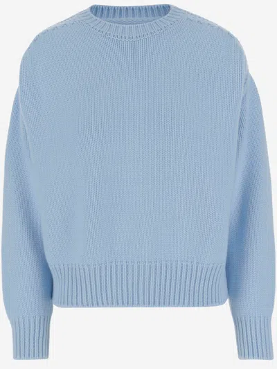 Sa Su Phi Cashmere Jade Sweater In Blue